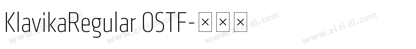 KlavikaRegular OSTF字体转换